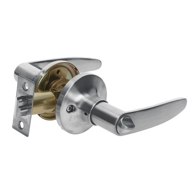 Satin plated, bedroom lever CEMA-3R