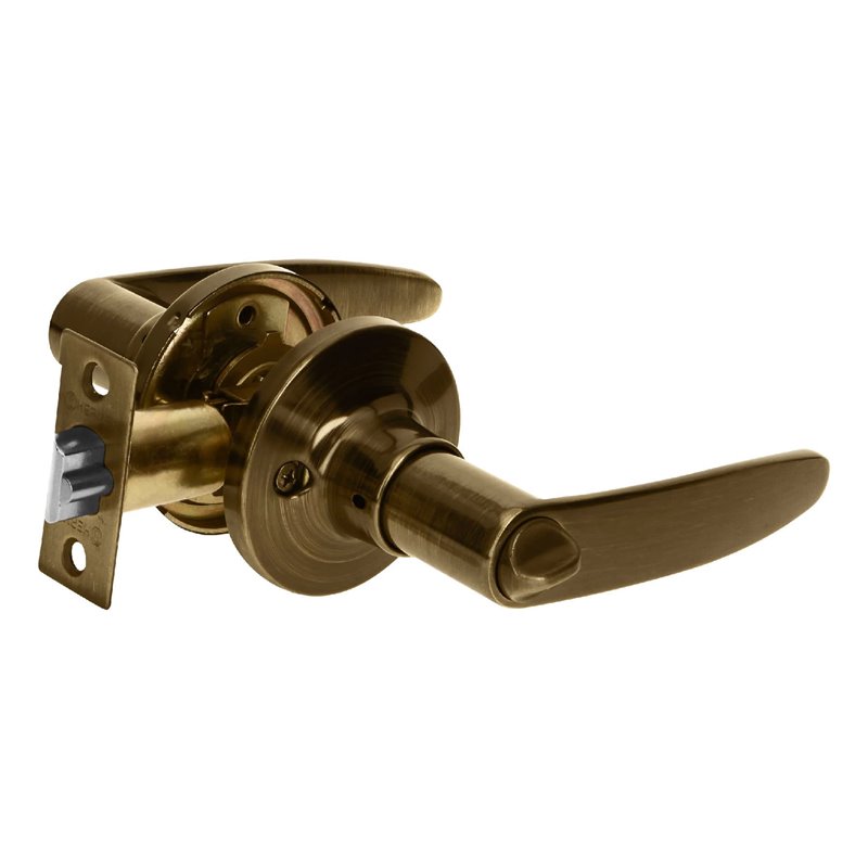 Antique brass, bedroom lever CEMA-2R