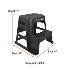 2-step, plastic stool,TABU-2+FC2