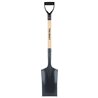 Garden Spade Rolled Steps Poly D-handle PES-PE
