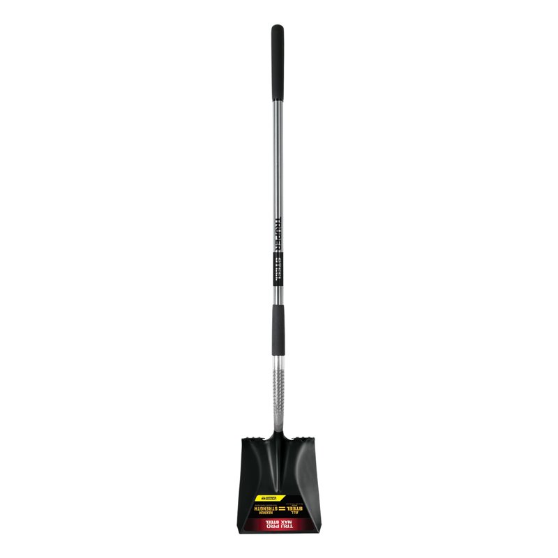 Square-point Shovel Extended Steps Steel Handle 9 Grip PCL-ST