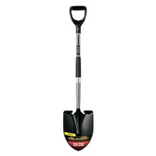 Round-point Shovel Extended Steps Steel Handle Offset Poly D-handle PRY-ST