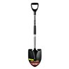 Round-point Shovel Extended Steps Steel Handle Offset Poly D-handle PRY-ST